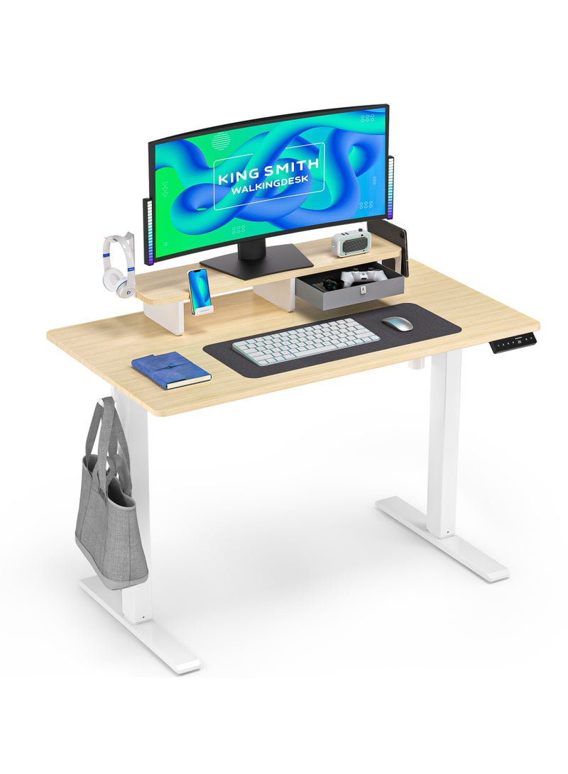 KINGSMITH Kingsmith ETSFI21 White Oak Color Table | electric 72-120 cm height adjustment | LED Panel Display  - Image 2