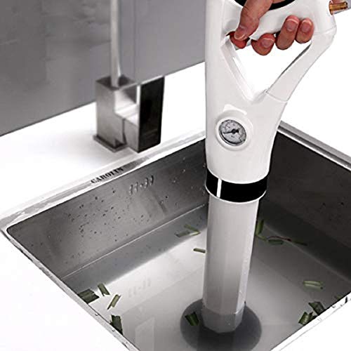 FEELING MALL High Pressure Toilet Plunger Air Drain Blaster Pump Cleaner Plunger for Toilets Bathroom Shower Kitchen Clogged Pipe Bathtub - Image 5