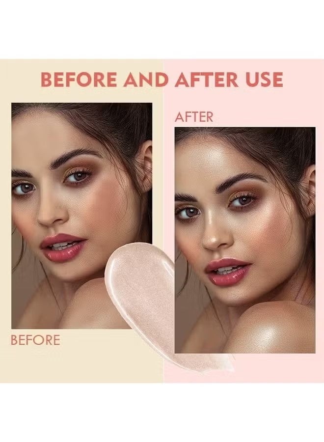 Ushas Glow Shimmer Spray - Shimmer Body Oil Liquid Easy to Push Away Natural Moisture Glitter Face Brightening Glow Pearl Highlighter Illuminator Shine Contouring Makeup for Face and Body #01 - Image 5