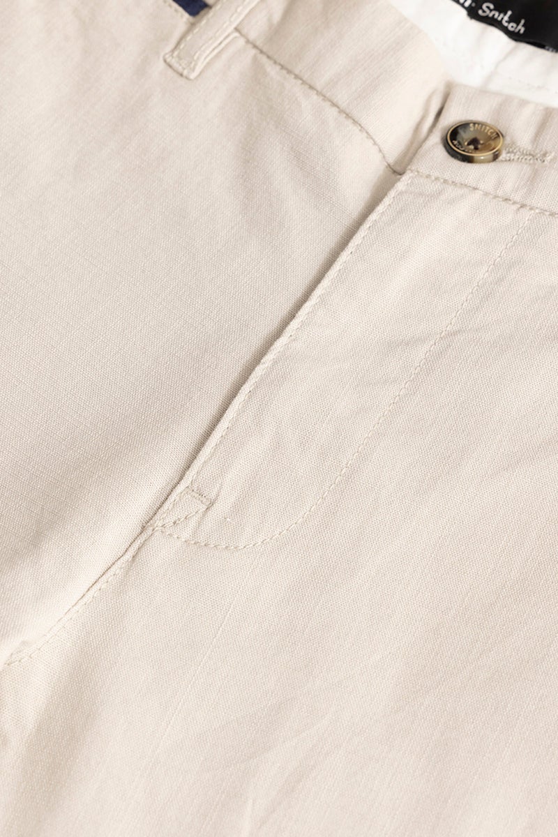SNITCH Stygian Cream Linen Pant - Image 2