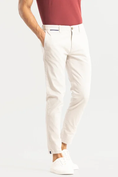 SNITCH Stygian Cream Linen Pant