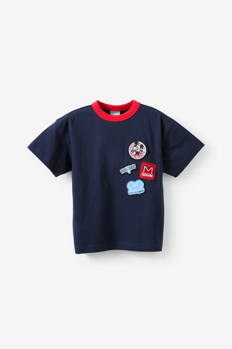 كوتون اون Disney Mickey Racing Drop Shoulder Short Sleeve Tee