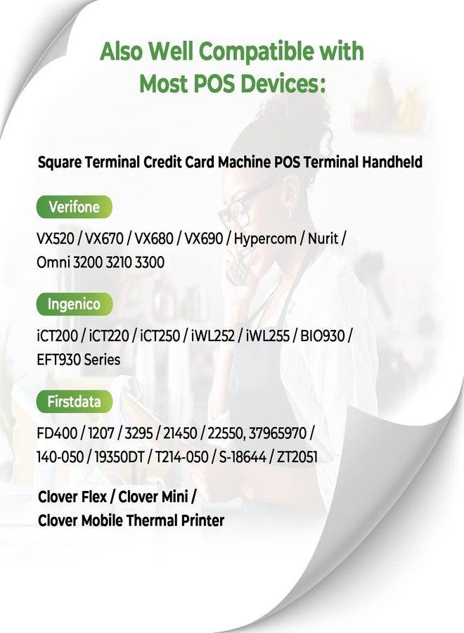 MUNBYN 2 1/4 x 50ft Thermal Paper (20 Rolls), BPA Free Receipt Paper, 58mm Thermal Receipt Paper Fits 58mm Mini Thermal POS Printer & Square Terminal Credit Card Machines - Image 3