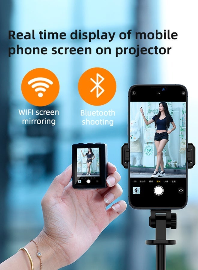 تيليسن حامل ثلاثي القوائم لعصا سيلفي للهاتف المحمول، حامل ثلاثي القوائم للهاتف الكل في واحد مع جهاز تحكم لاسلكي، مع شاشة عرض عالية الدقة، عصا وأرجل من الألومنيوم بالكامل بنسبة 100%، خفيف الوزن، حامل ثلاثي القوائم للهاتف لسلسلة iPhone وSamsung/GoPro/Android - Image 2