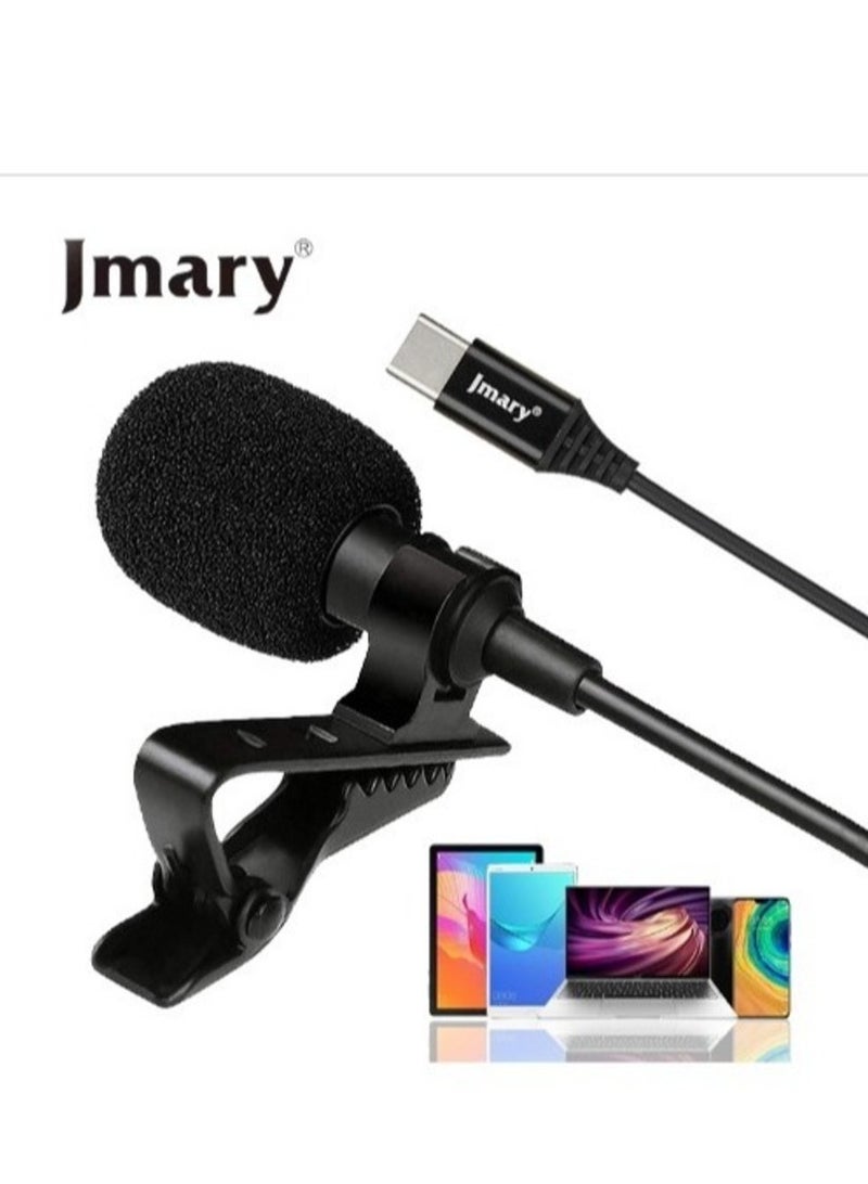 "MC-R2 Lavalier Microphone for Type-C – Professional Omnidirectional Condenser Mic for Mobile Recording, YouTube Videos, and Interviews" - Image 1