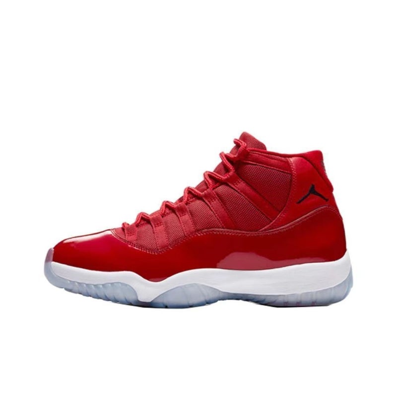 Pure Original Aj11 Big Devil Joe 11 Black And White Red High-Top Baby'S Breath Kang Buckle Black And Red Sports Shoes - Image 1