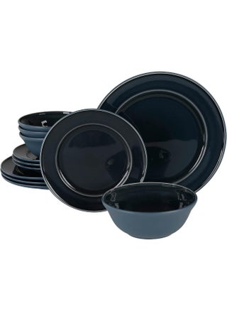 Martha Stewart Portillo 12 Piece Reactive Stoneware Dinnerware Set Blue - pzsku/Z92D240D99EB9C108EE47Z/45/1750060887/09b7d8f3-7417-4efc-9233-db20f1872f75