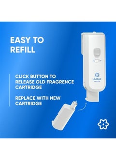 Touch-Free Toilet Freshener Fragrance Refills - Natural Essential Oils - Toilet Smell Eliminator, Bathroom Deodorizer, Air Freshener - Coconut Lime Fragrance
