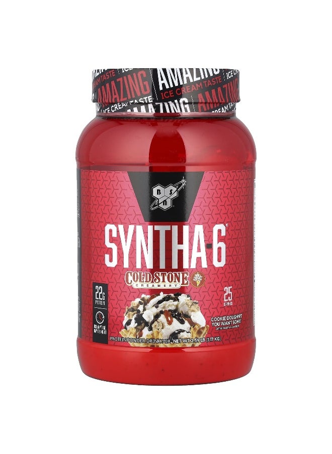 BSN BSN, Syntha-6®, Protein Powder, Cold Stone Creamery, Cookie Doughn't You Want Some™, 2.59 lb (1.17 kg)  - Image 1