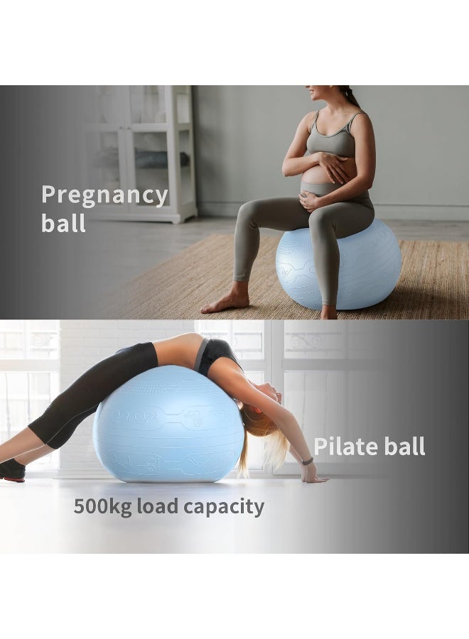 PROIRON Exercise Ball Anti-Burst Yoga Ball Chair with Quick Pump Slip Resistant Gym Ball | Sports & Fitness Equipment | Durable Design for Training, Recreation & Everyday Use - Image 5