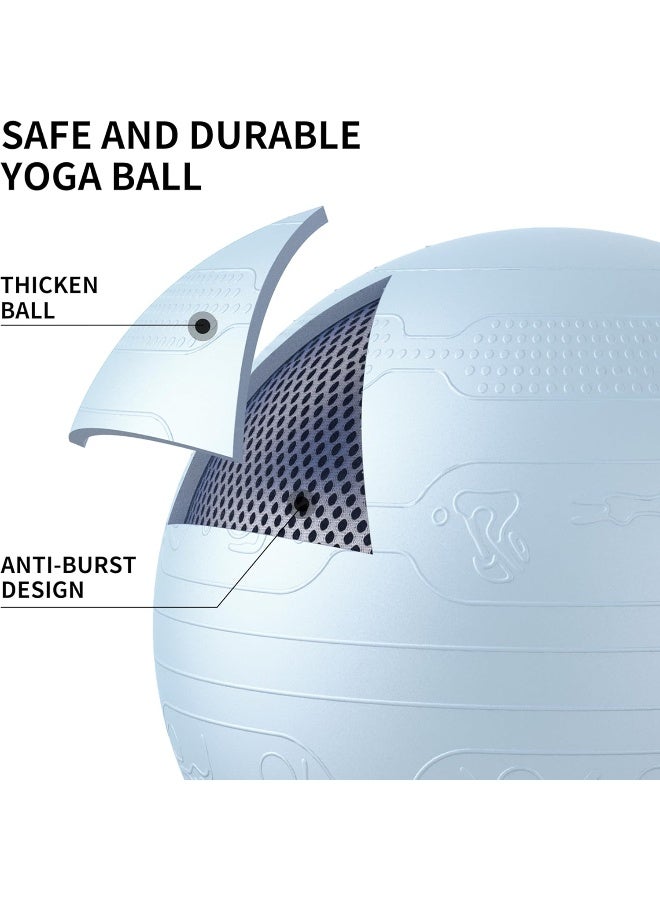 PROIRON Exercise Ball Anti-Burst Yoga Ball Chair with Quick Pump Slip Resistant Gym Ball | Sports & Fitness Equipment | Durable Design for Training, Recreation & Everyday Use - Image 3
