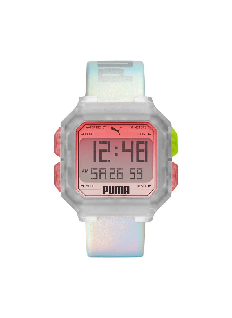 PUMA Digital Mechanical Watch for Men with Silicone Band - 5 ATM - PU P5037