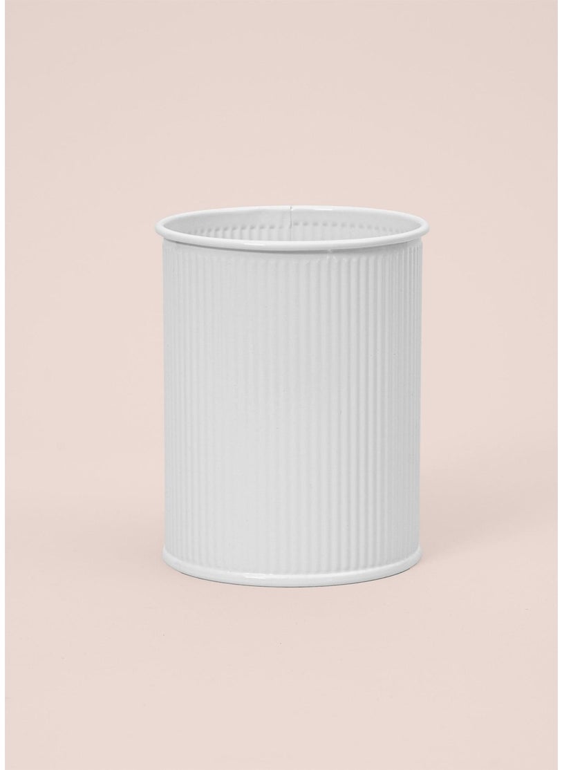 THE MIA Stripe Countertop Spoon Holder White 13X11 cm  - Image 3