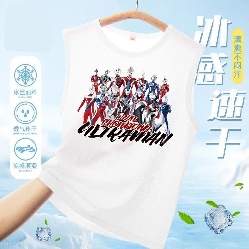 Bluejw Kids' Summer Sleeveless Tank Tops 2025 New Style-Cartoon Printed Breathable Canvas Casual Quick-Dry Boys' Vest - Image 5