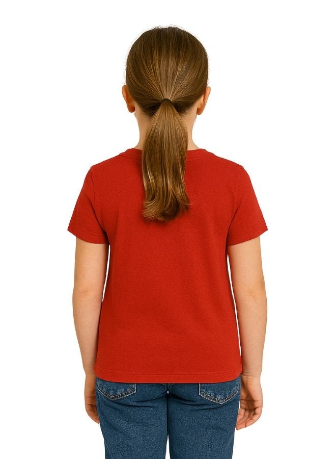 PRINTSHOP4ME Girls Eid Al-Adha Themed Cotton T-Shirt–Round Neck,Short Sleeve,Comfortable Kids Wear For Festive Celebrations - Image 4