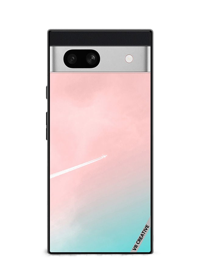 VR CREATIVE Protective Case Cover For Google Pixel 7a Aero Pink Design Multicolour - Image 1