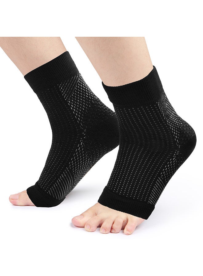 Generic Toless Ankle Protective Sock High Elastic Pressure Support Stocking Ankle Brace Relief Support Socks  - Image 1