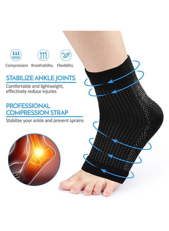 Generic Toless Ankle Protective Sock High Elastic Pressure Support Stocking Ankle Brace Relief Support Socks  - Image 3