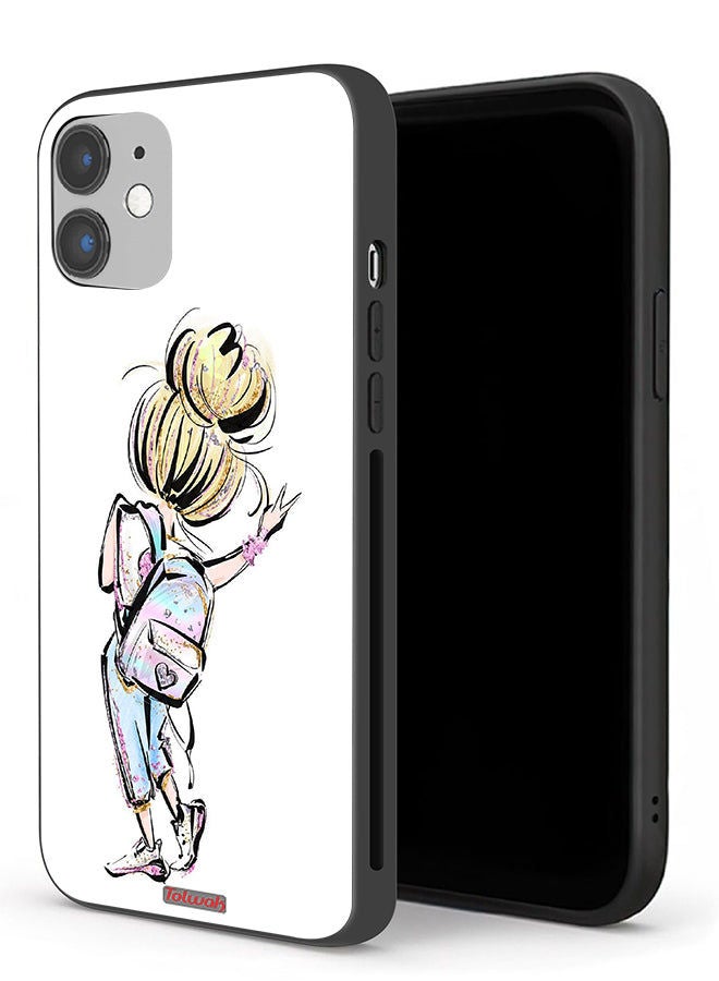 Tolwak جراب حماية لجهاز Apple iPhone 12 mini برسومات فتاة العودة إلى المدرسة - Image 1