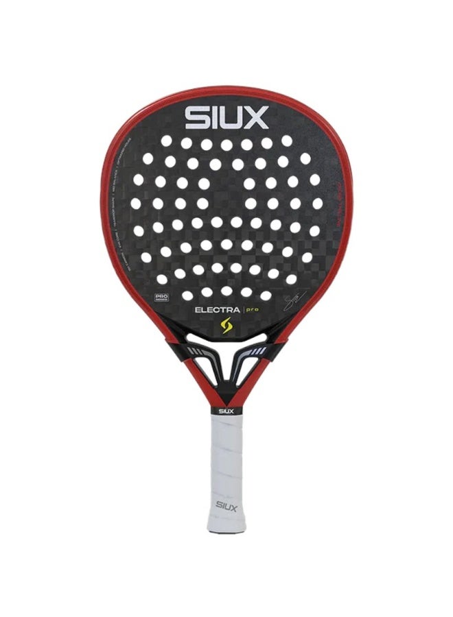 SIUX مضرب بادل Siux Electra Pro Fire Red 2026 – مضرب هجين من ألياف الكربون 12K مع قلب EVA، ولمسة نهائية رملية ثلاثية الأبعاد، قوة وتحكم للاعبين المحترفين - Image 2