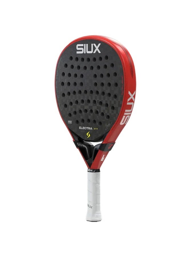 SIUX مضرب بادل Siux Electra Pro Fire Red 2026 – مضرب هجين من ألياف الكربون 12K مع قلب EVA، ولمسة نهائية رملية ثلاثية الأبعاد، قوة وتحكم للاعبين المحترفين - Image 4