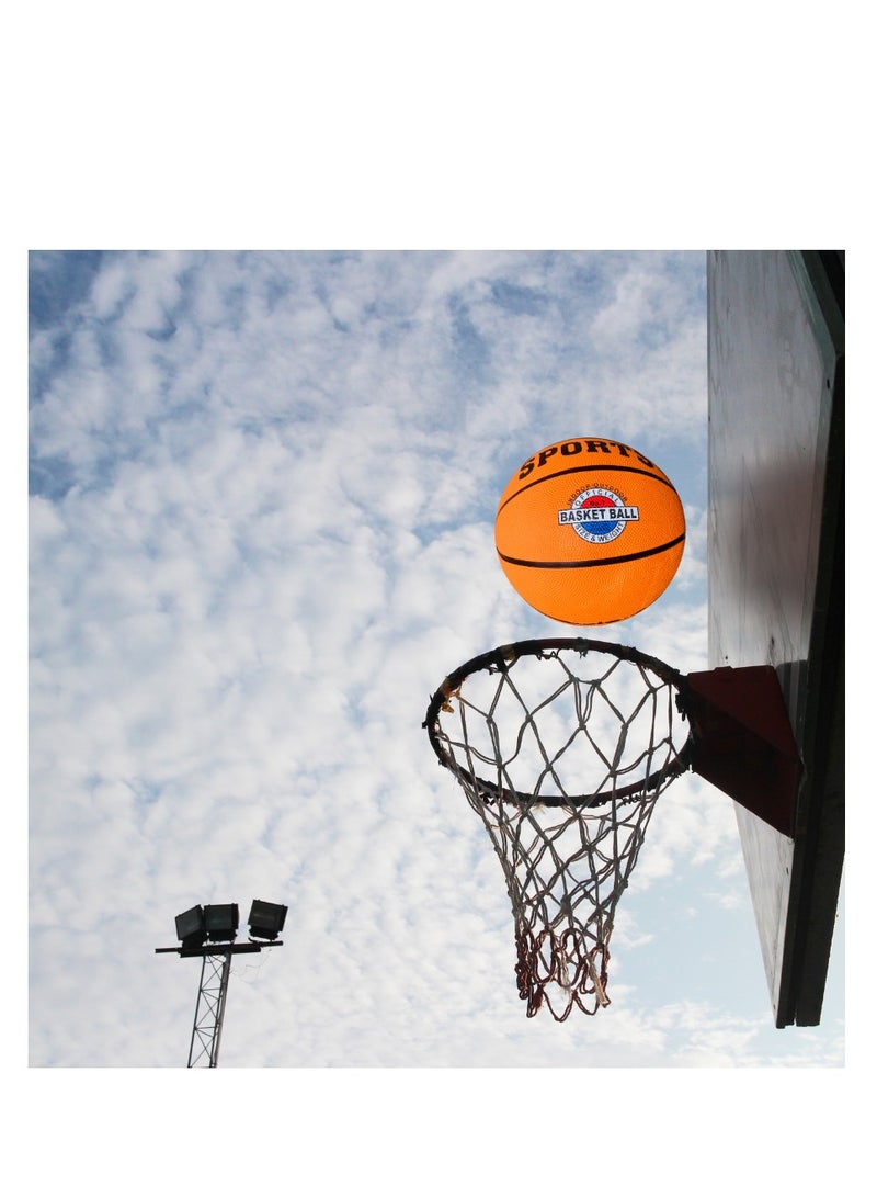 ALLKING Basketball Size 7 Professional Basket Ball for Indoor-Outdoor Training Basketball for Players Basketball with Free Air Needle Best Basketball Match Ball for Kids, Men, Orange  - Image 2