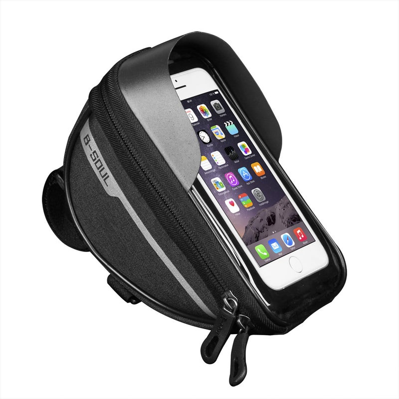 B-Soul Bicycle Front Bag, Water-Repellent Touch Screen Mobile Phone Bag, Cycling Bag, Mountain Bike Front Bag Equipment - Image 1