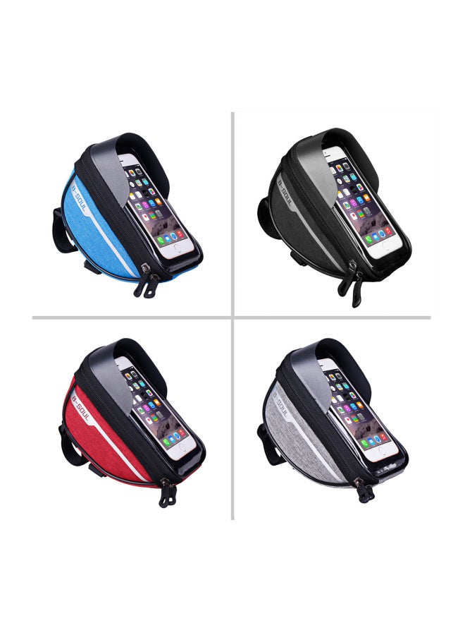 B-Soul Bicycle Front Bag, Water-Repellent Touch Screen Mobile Phone Bag, Cycling Bag, Mountain Bike Front Bag Equipment - Image 3