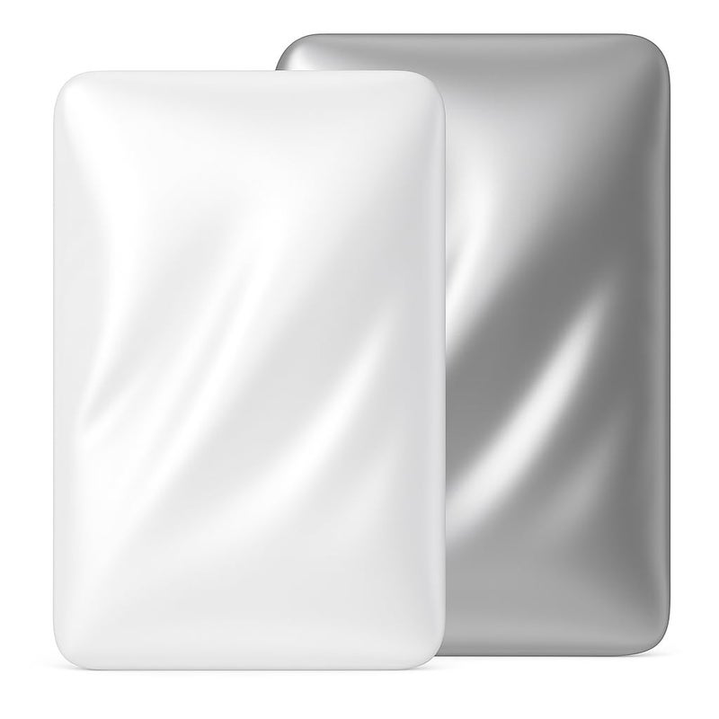 Pro Goleem Satin Bassinet Sheet 2 Pack Great for Baby Hair Soft Silk Feeling Sheet for Rectangle Cradle Bassinet Mattress Pad for Boys Girls Gift Newborn and InfantWhite Gray - Image 2
