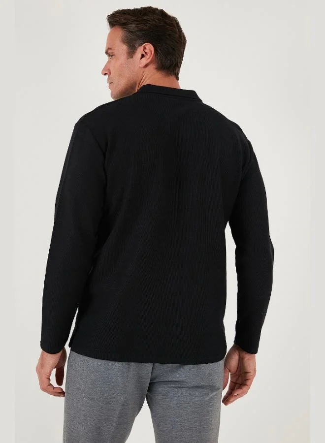 Buratti  Buratti Cotton Regular Fit Polo Collar Sweat Men's SWEAT 5905715 for Men | Best Price UAE