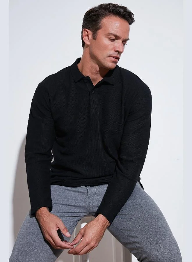 Buratti  Buratti Cotton Regular Fit Polo Collar Sweat Men's SWEAT 5905715 for Men | Best Price UAE