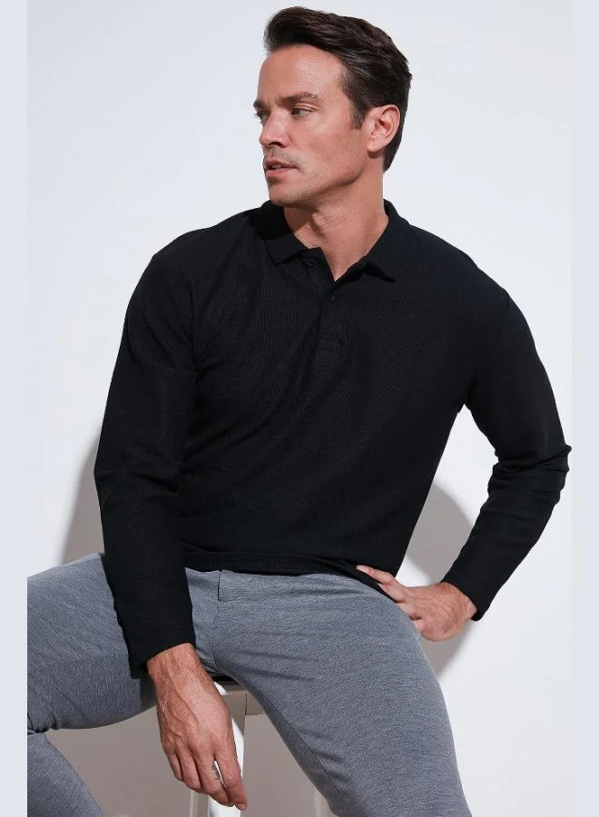 Buratti  Buratti Cotton Regular Fit Polo Collar Sweat Men's SWEAT 5905715 for Men | Best Price UAE