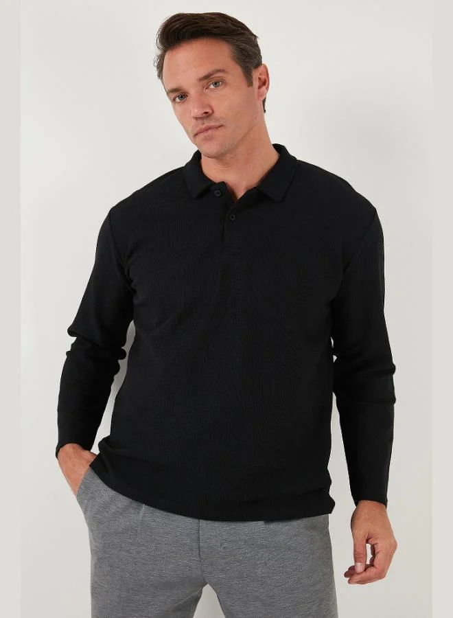 Buratti Cotton Regular Fit Polo Collar Sweat Men's SWEAT 5905715