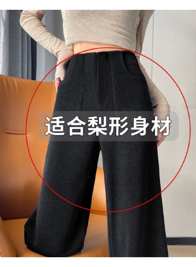 Hstyle Women's Wide-leg Suit Pants 2025 Spring Collection Fashion High-waisted Slimming Loose Flowy Versatile Straight-leg Casual Trousers - Image 1