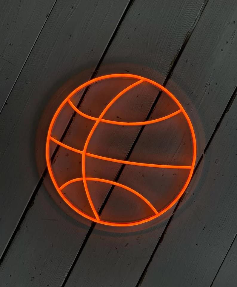 VYNES BASKETBALL LED Neon Signs Light LED Art Decorative Sign - Wall Decor/Table Decor, Home Decor for Wedding Party Kids Room Living Room House Bar Pub Hotel Beach Neon Signs LED - Image 4