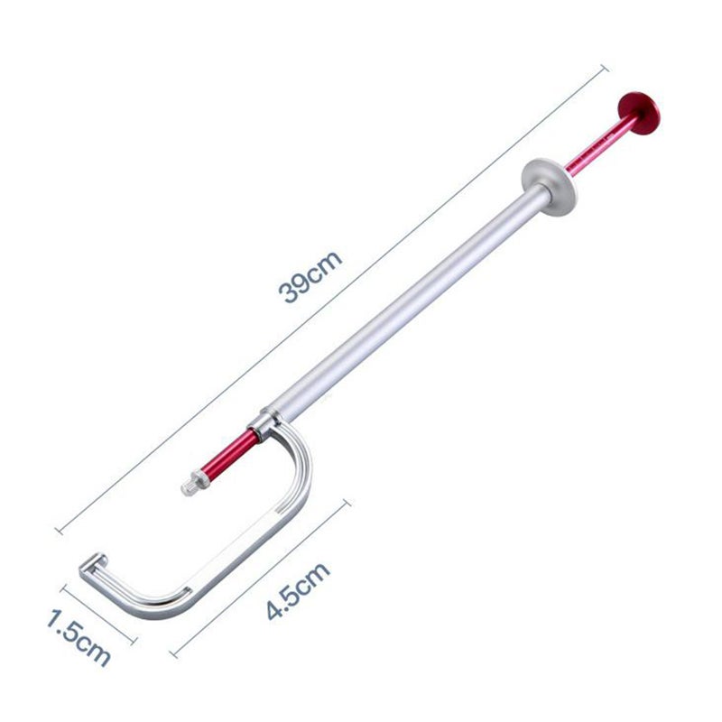 Brake Disc Measuring Tool, Aluminum Alloy Brake Disc Rotor Gauge Caliper 0 to 45mm Fast Accurate Measuring Tool for Motorcycles Cars Commercial Vehicles, Silver - Image 2