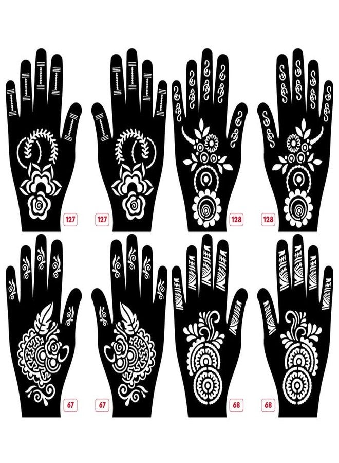 Apcute Mendhi stencil bridal Latest Mehandi Design Stencils for Girls, womens, kids, unisex Design NO - Apcute-New-127-128-67-68 - Image 1