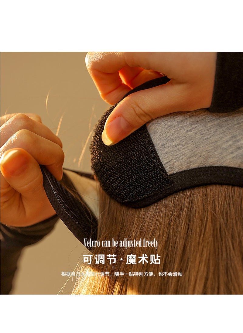 Generic Men and women sleep mute eye patch earmuffs 2-in-1 58*11cm grey  - Image 3