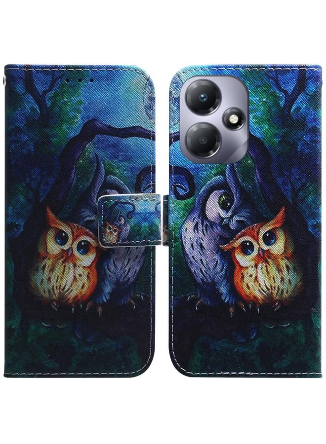 S-TOP Case For Infinix Hot 30 Play Coloured Drawing Flip Leather Phone Case - Image 1