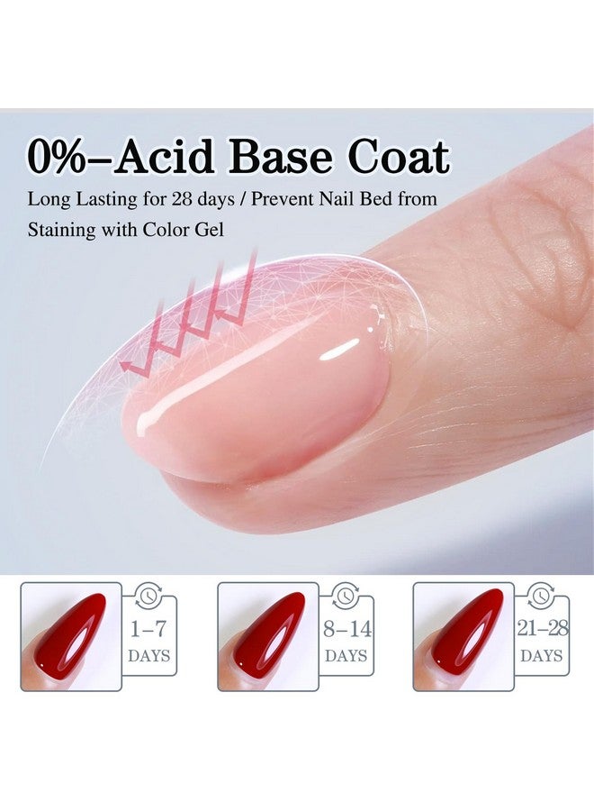 دابل ريذم 2 قطعة 15 مل لا يمسح الجل معطف فوقي ومجموعة معطف أساسي واضح لامع جل تلميع عدة نقع قبالة LED (قاعدة ومعطف علوي) - Image 5