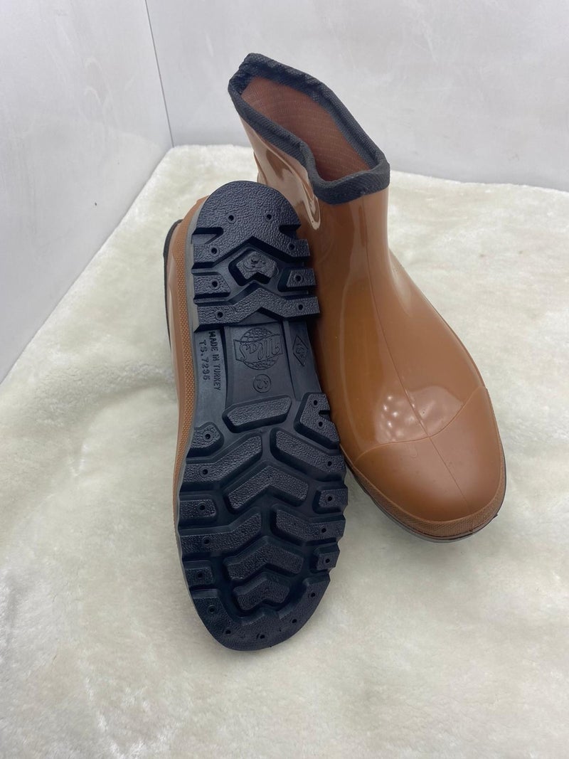 Çiğdem Kundura Ulaş Brown Rençber Garden Short Rubber Boots - Brown - 44 - ST02265-BROWN-44  - Image 1
