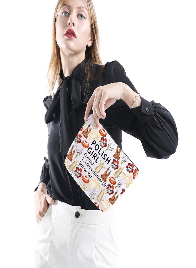 Gzrlyf Poland Country Makeup Bag Polish Gift Poland Souvenirs Travel Gift Polish Stuff Zipper Pouch (POLISH noun) - Image 2