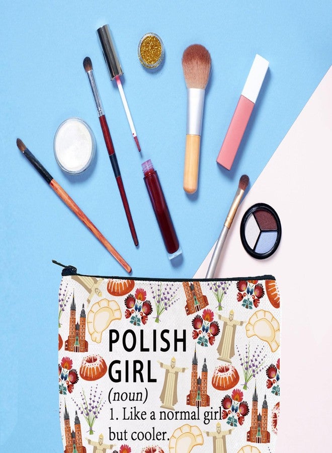 Gzrlyf Poland Country Makeup Bag Polish Gift Poland Souvenirs Travel Gift Polish Stuff Zipper Pouch (POLISH noun) - Image 4