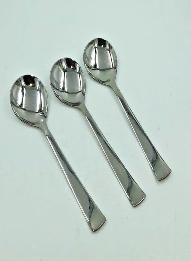 SHLINCO Stainless Steel Serving Spoons, Set of 3, Silver - Image 3
