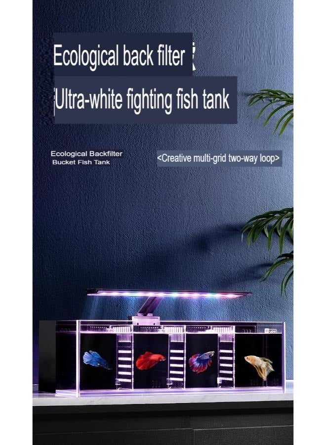 حوض سمك مع مقسم طقم 50*16*12 سم ( فاتح ) YFY-500 - Image 2