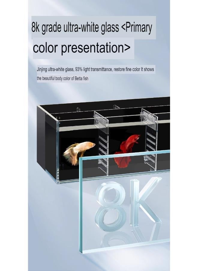 حوض سمك مع مقسم طقم 50*16*12 سم ( فاتح ) YFY-500 - Image 3