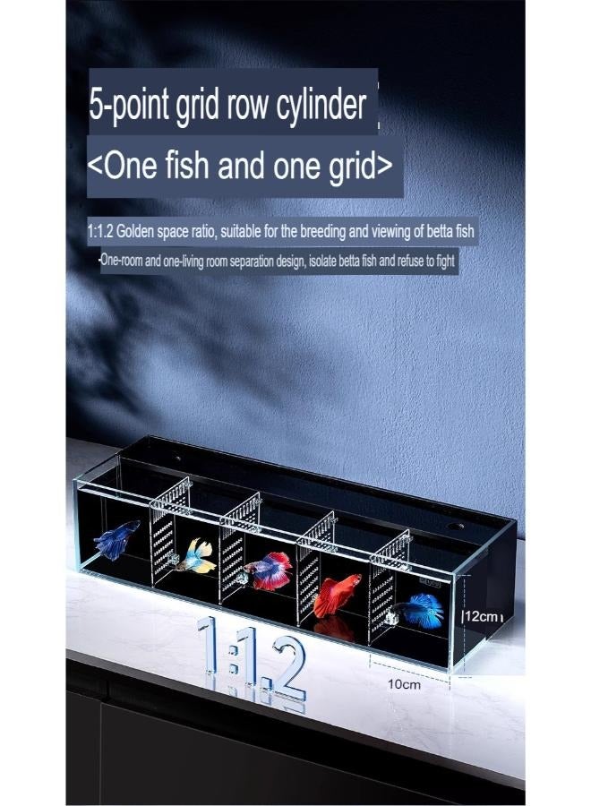 حوض سمك مع مقسم طقم 50*16*12 سم ( فاتح ) YFY-500 - Image 4