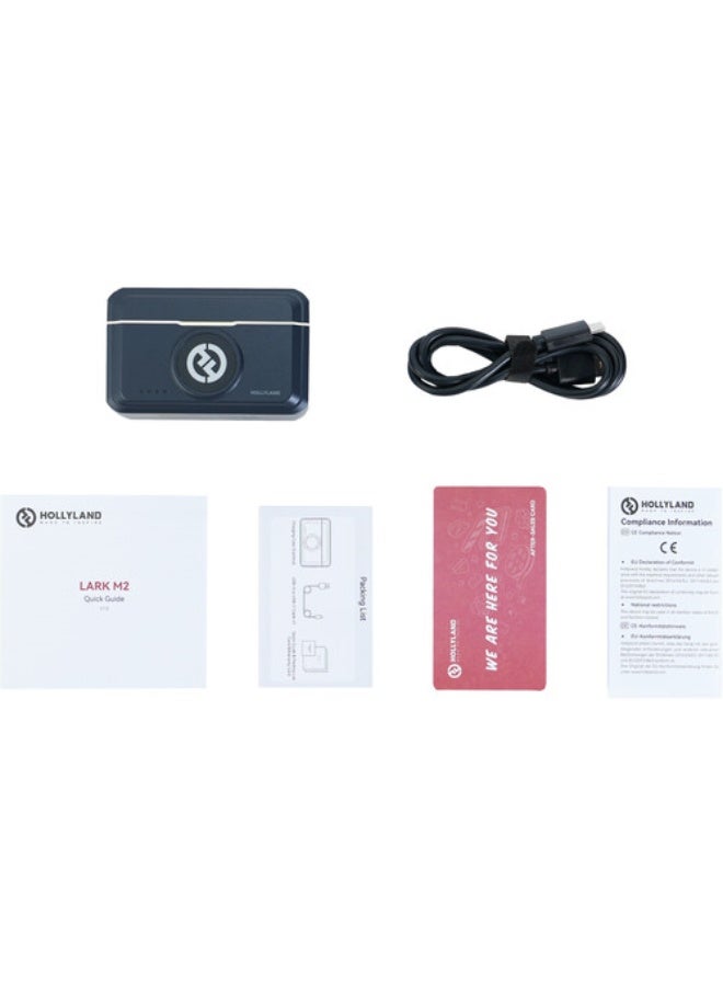 Hollyland LARK M2 Camera-Mount Version Charging Case (Shine Charcoal) M2-CHARGING-CASE BLACK - Image 2