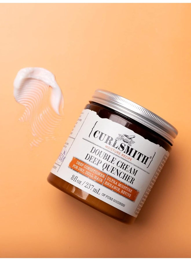 Curlsmith - Double Cream Deep Quencher - Vegan Moisturising Deep Conditioner for Ultra Dry, Wavy, Curly or Coily Hair (8oz) - Image 4