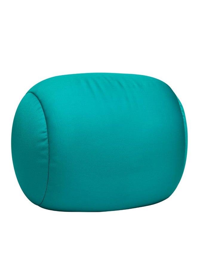 Focustree Squish Bean Bed Microbead Pillow Bolster Tube Body Pillow Smooth Cool Touch Fabric Neck & Back Support Throw Travel Pillow Fun Colors (Green Spring) - Image 1